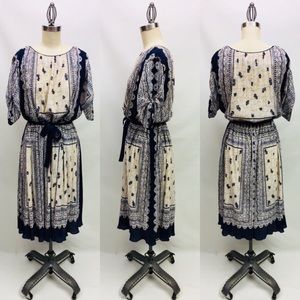 Boho Style Vintage Dress
